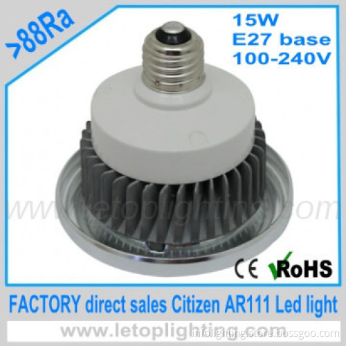 E27 15W AR111 COB led spot light